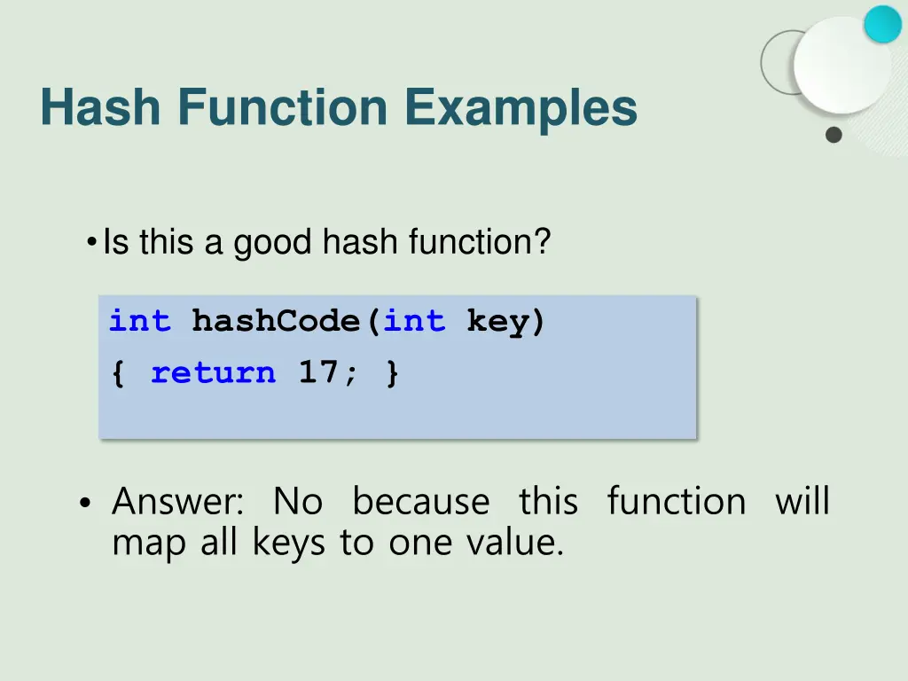 hash function examples