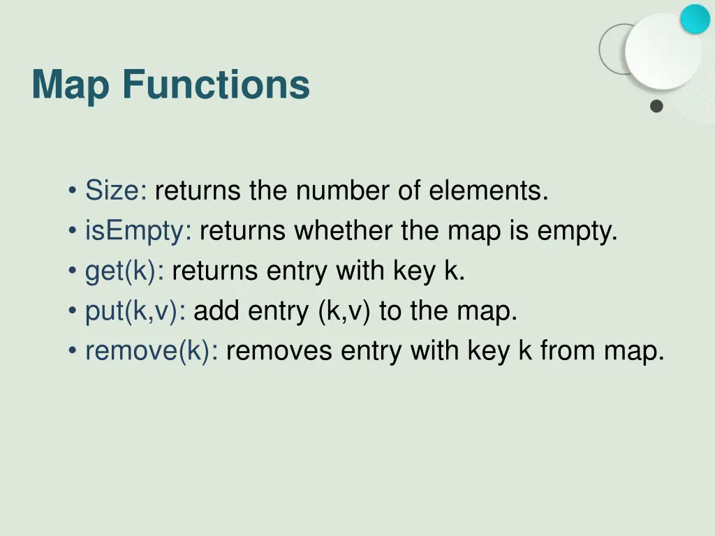 map functions