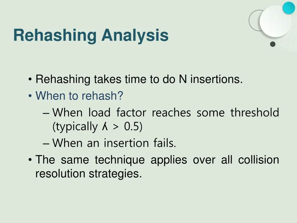rehashing analysis