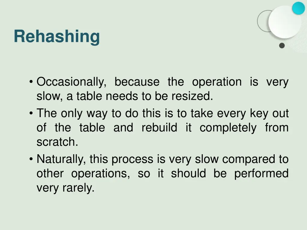 rehashing