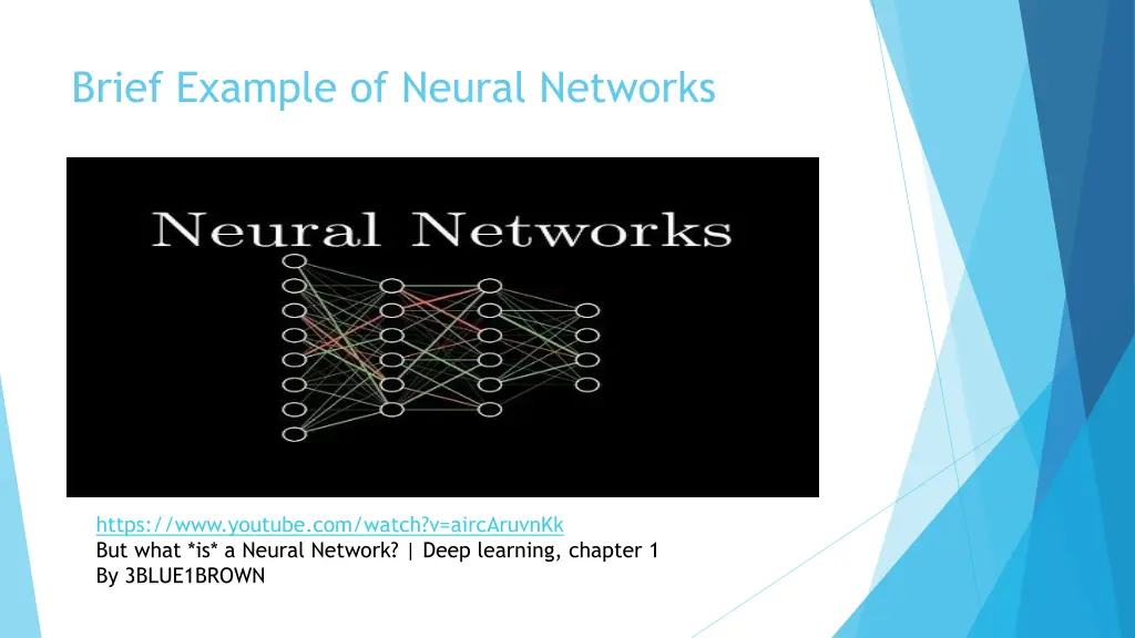 brief example of neural networks