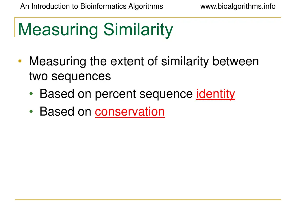 an introduction to bioinformatics algorithms 27