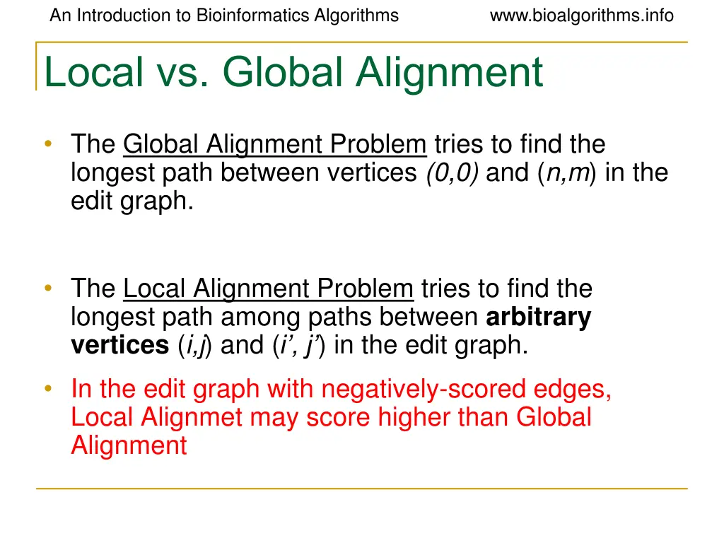 an introduction to bioinformatics algorithms 35