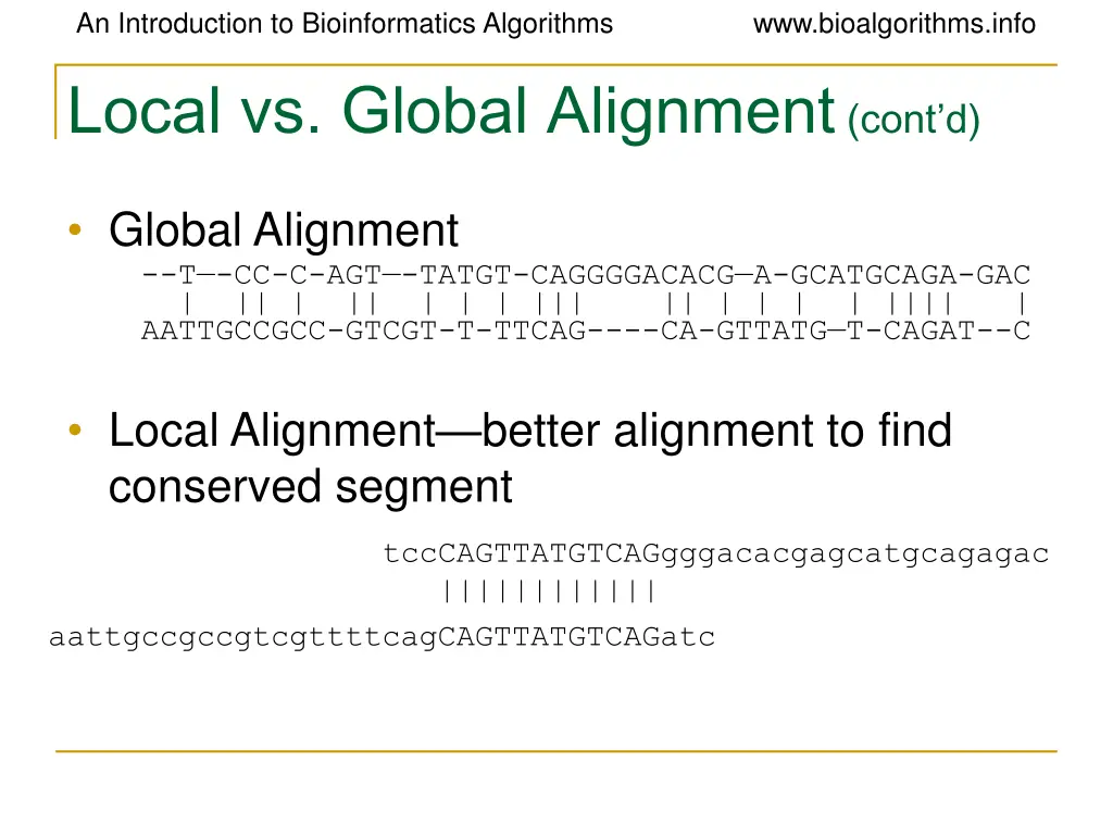 an introduction to bioinformatics algorithms 36