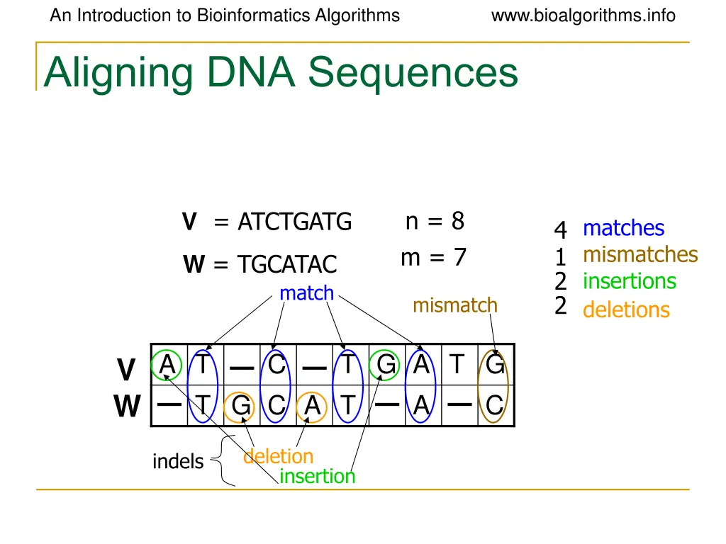 an introduction to bioinformatics algorithms 7