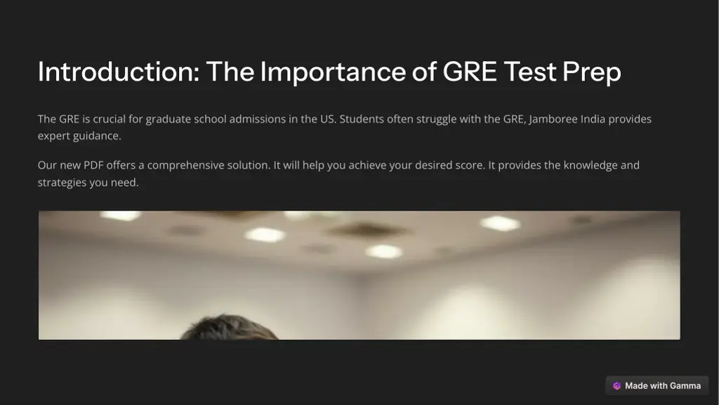 introduction the importance of gre test prep
