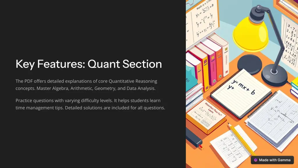 key features quant section