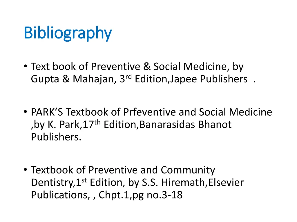 bibliography bibliography