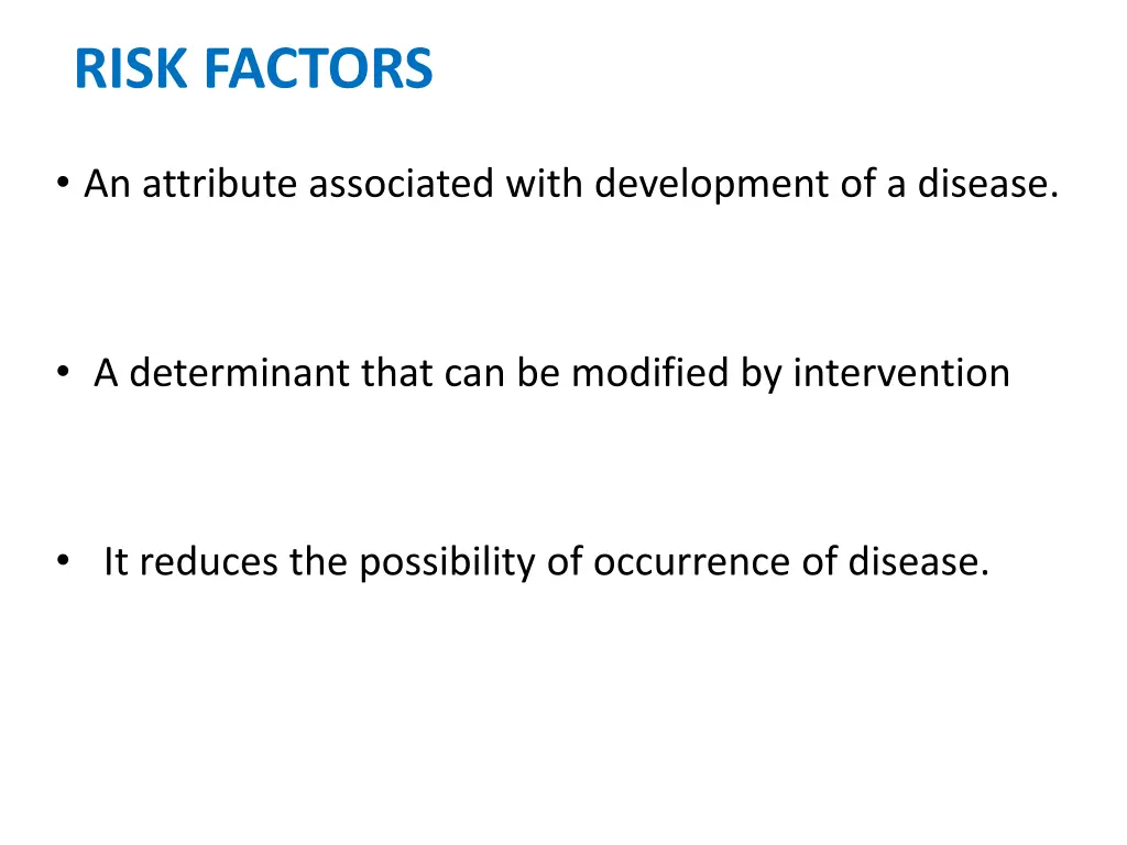 risk factors