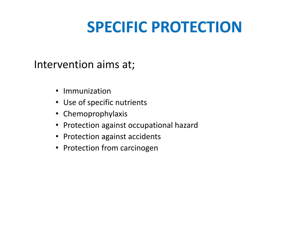 specific protection