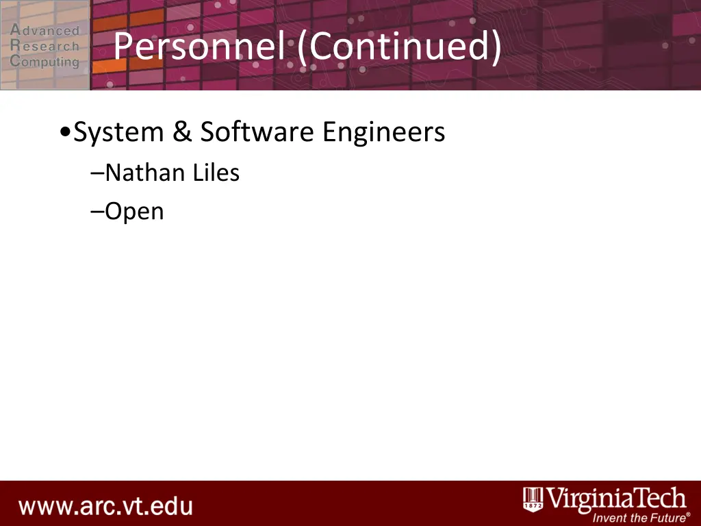 personnel continued 1