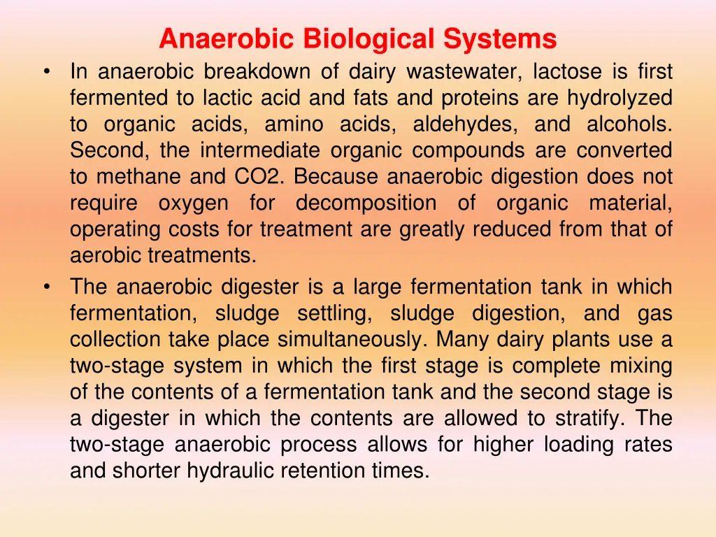 anaerobic biological systems in anaerobic