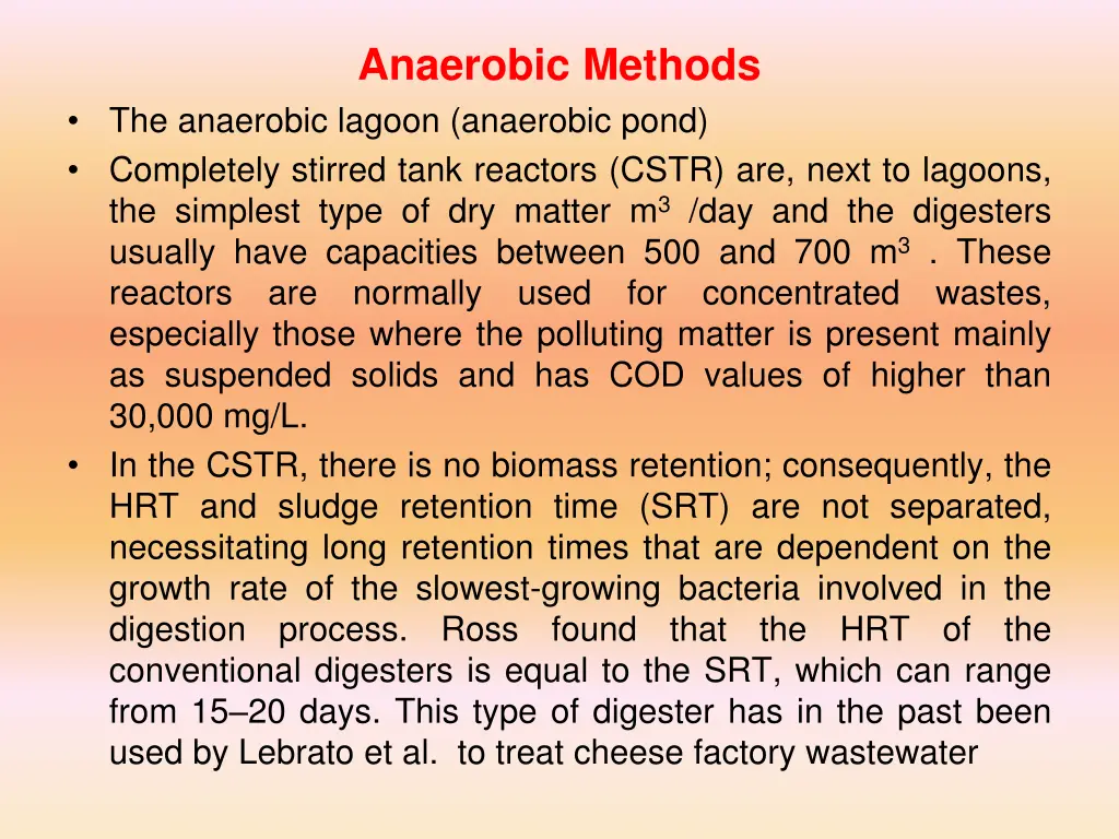 anaerobic methods