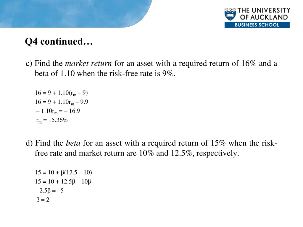 q4 continued