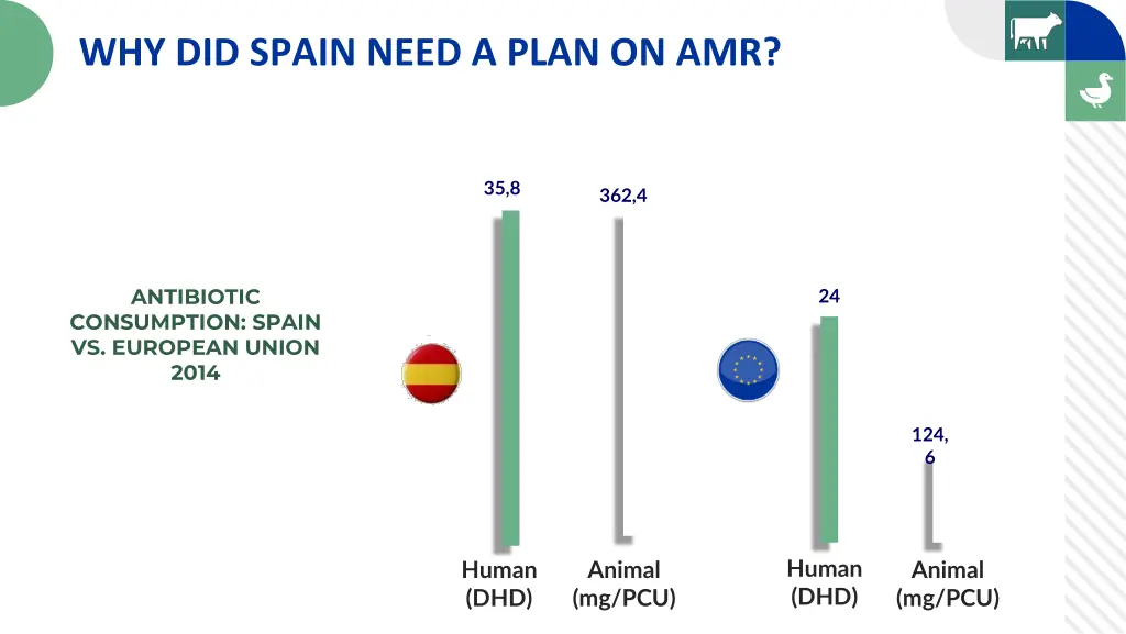 why did spain need a plan on amr