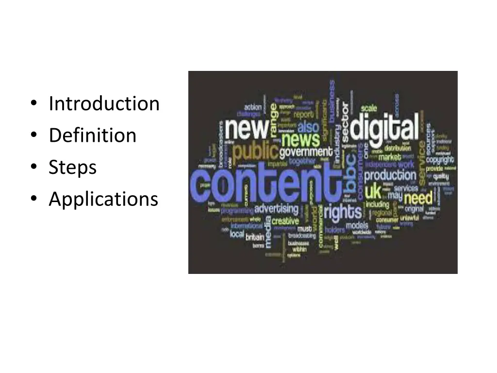 introduction definition steps applications