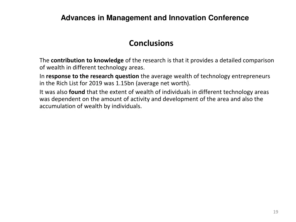 advances in management and innovation conference 18