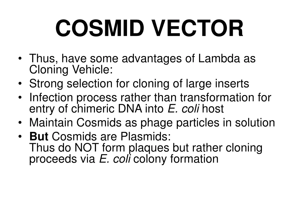 cosmid vector 1