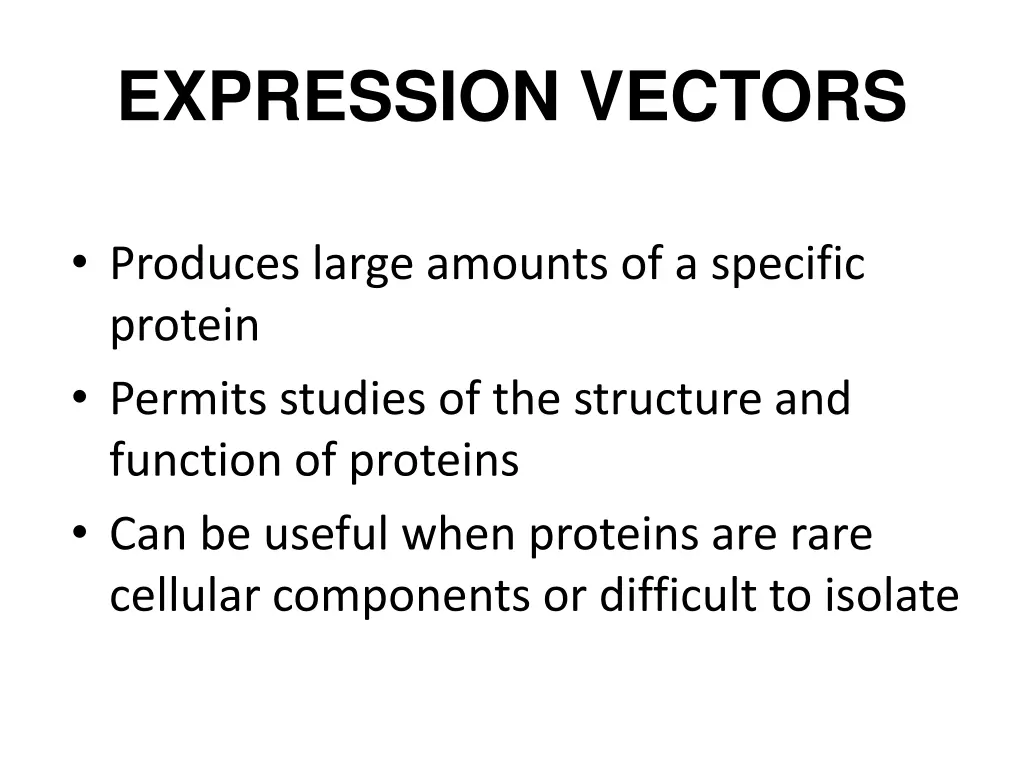 expression vectors 1