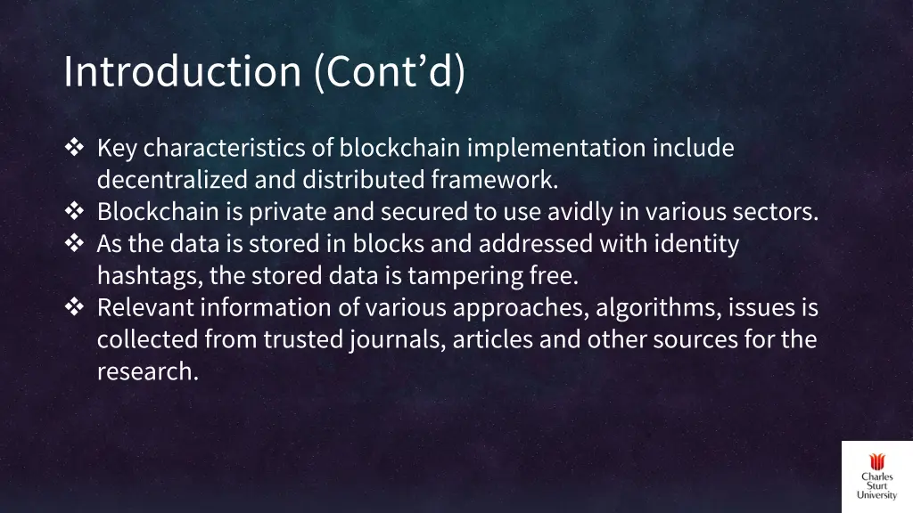 introduction cont d