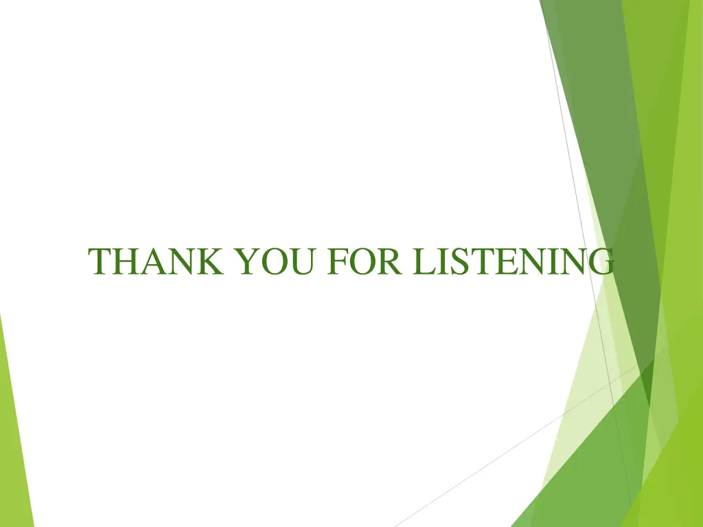 thank you for listening