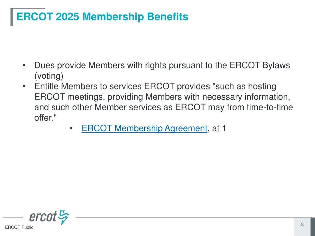 ercot 2025 membership benefits