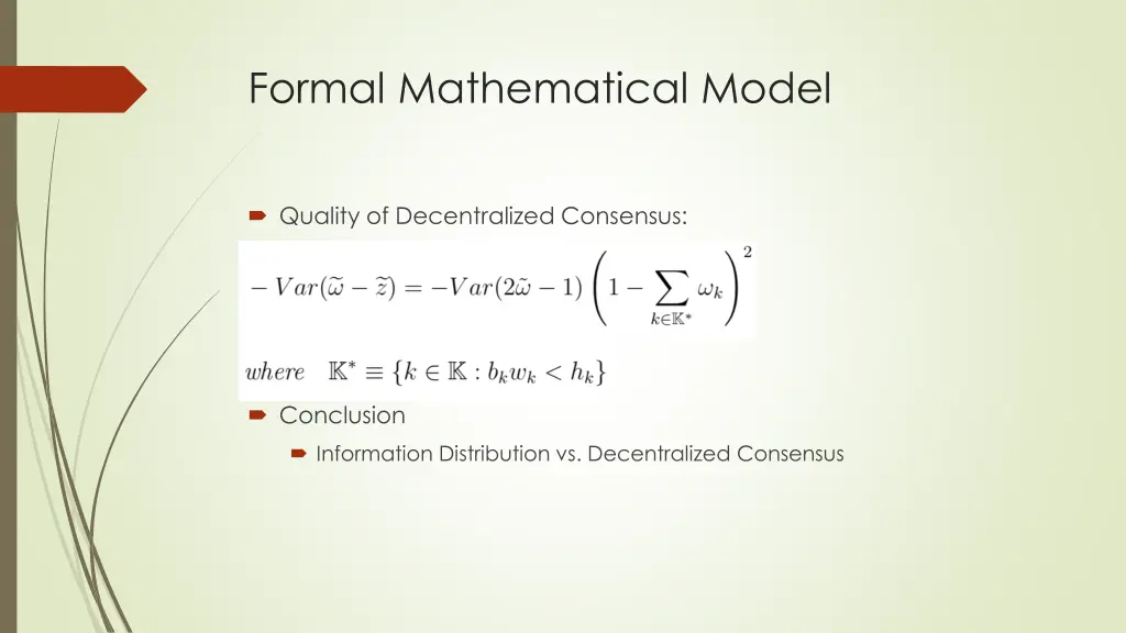 formal mathematical model 1