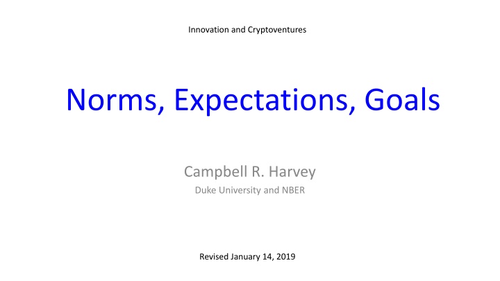 innovation and cryptoventures