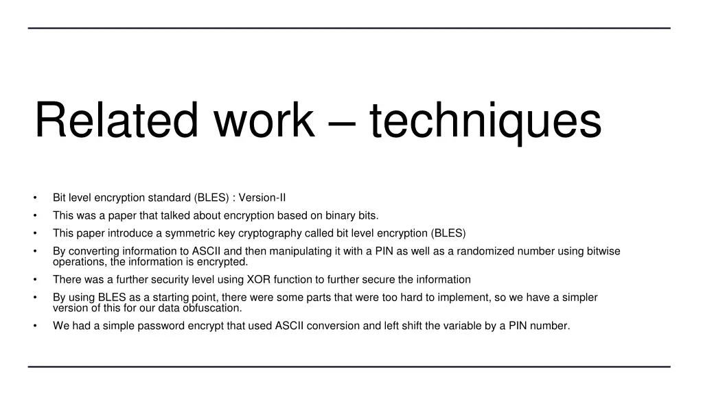 related work techniques 2