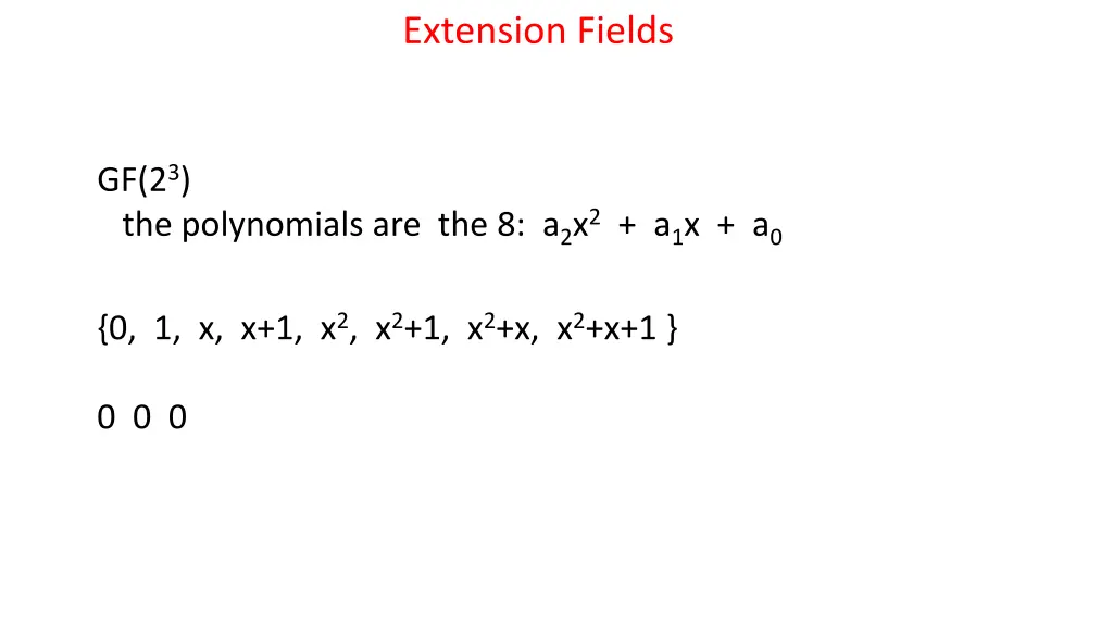 extension fields 1