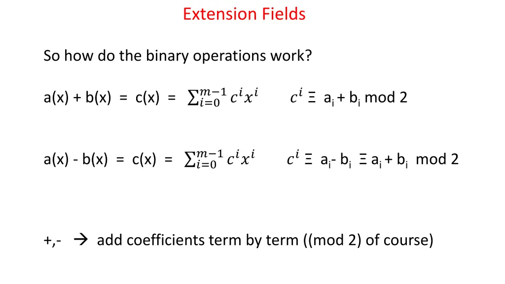extension fields 2