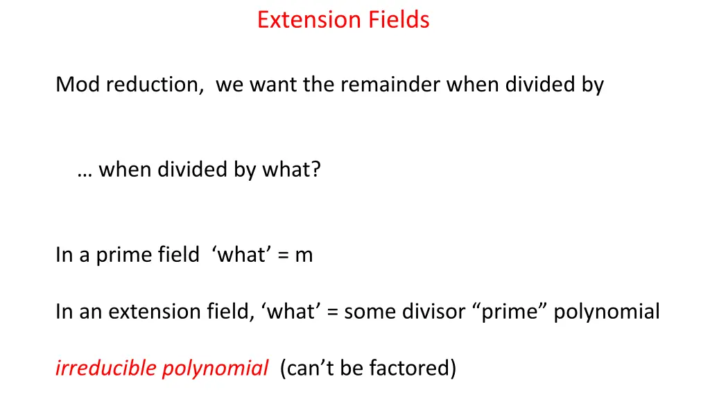 extension fields 5