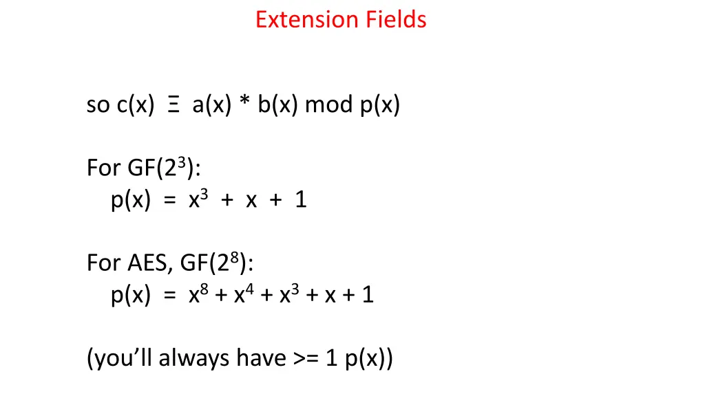 extension fields 6