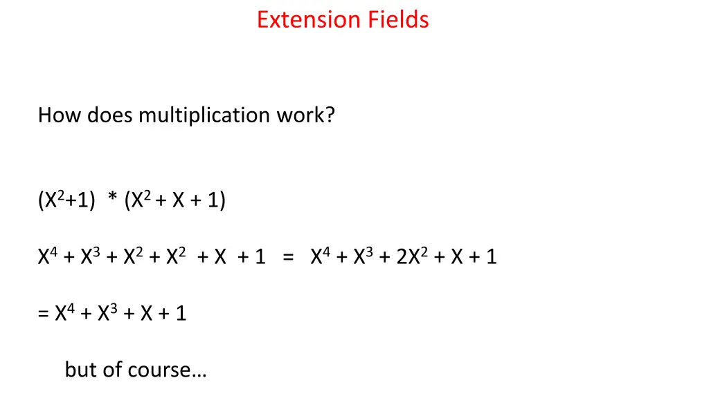 extension fields 7
