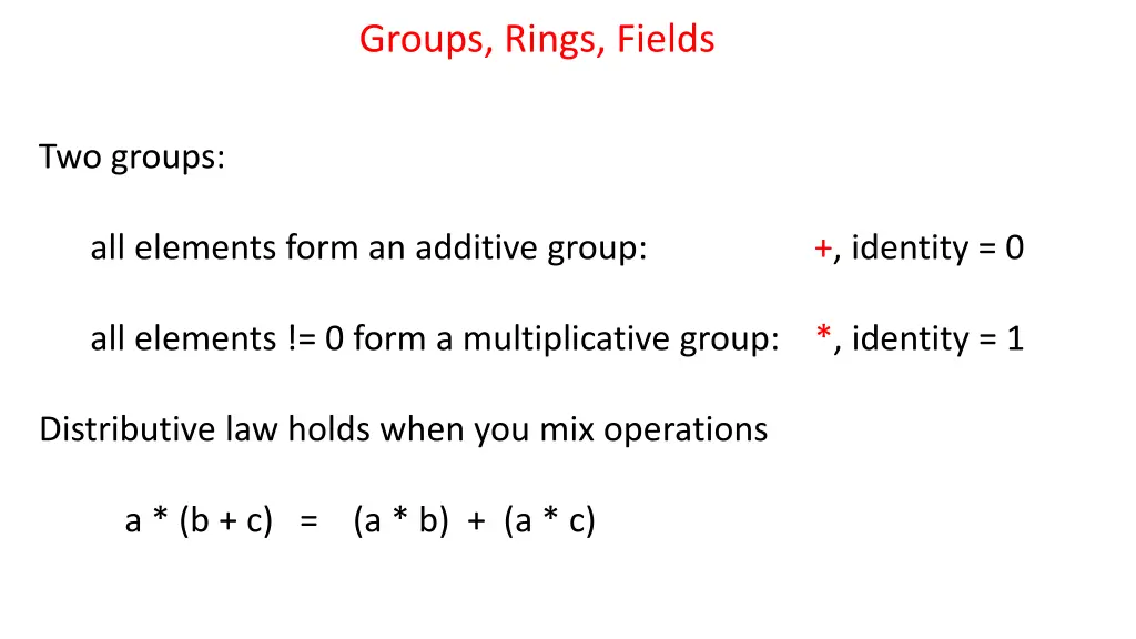 groups rings fields 4