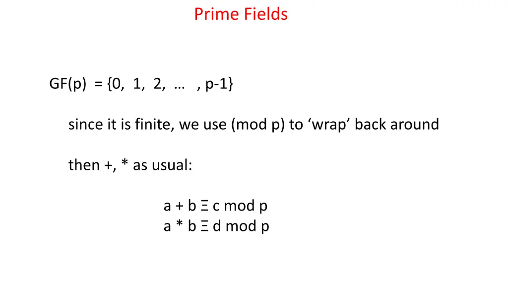 prime fields 2