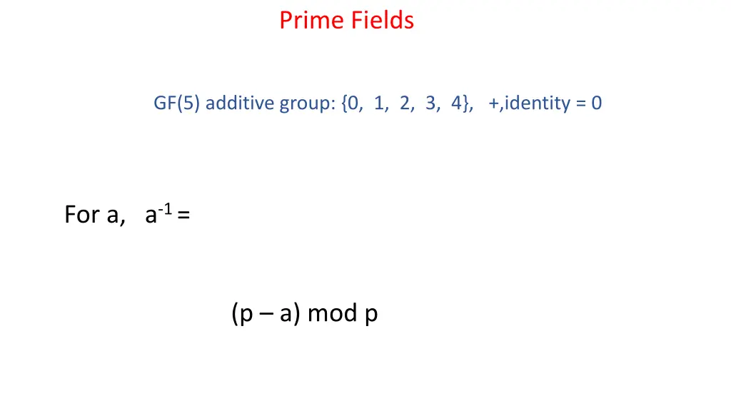 prime fields 5