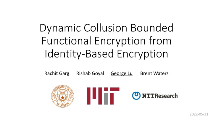 dynamic collusion bounded functional encryption