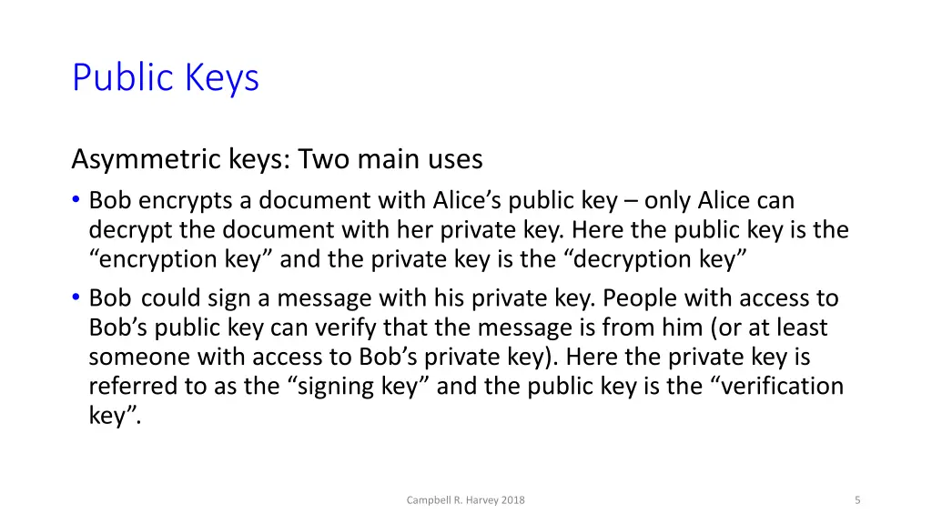 public keys 1