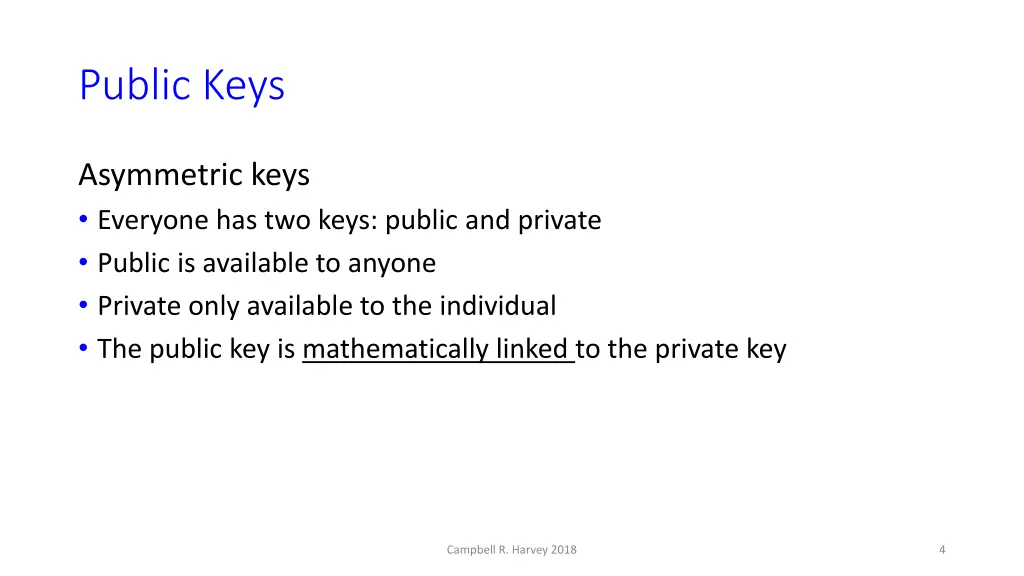 public keys