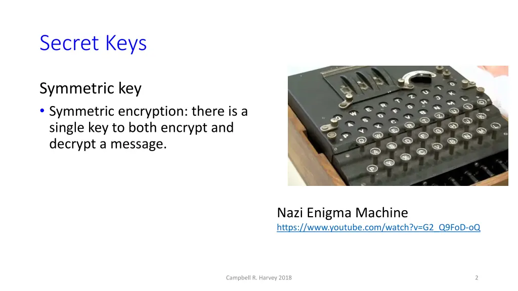 secret keys