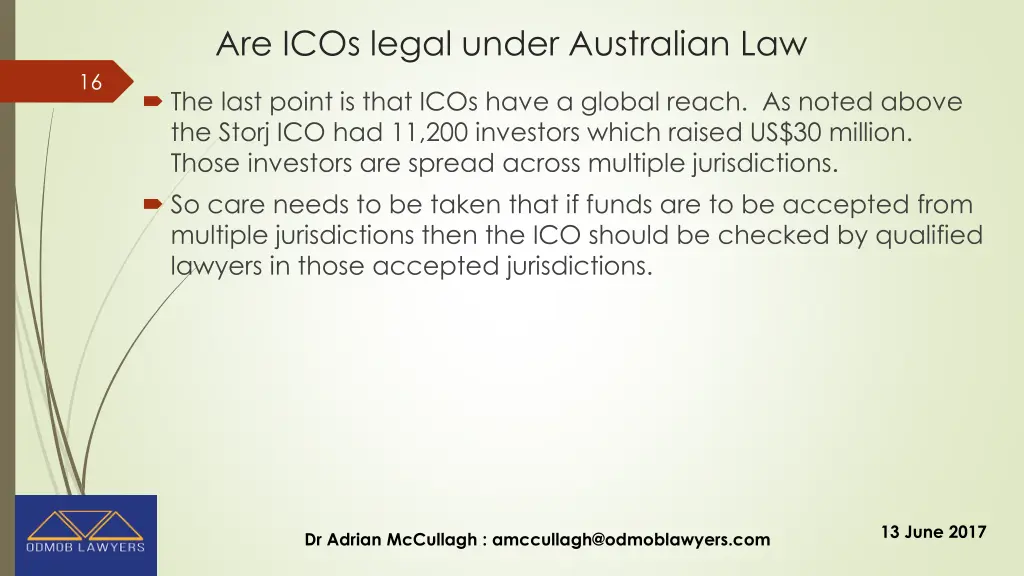 are icos legal under australian law 5