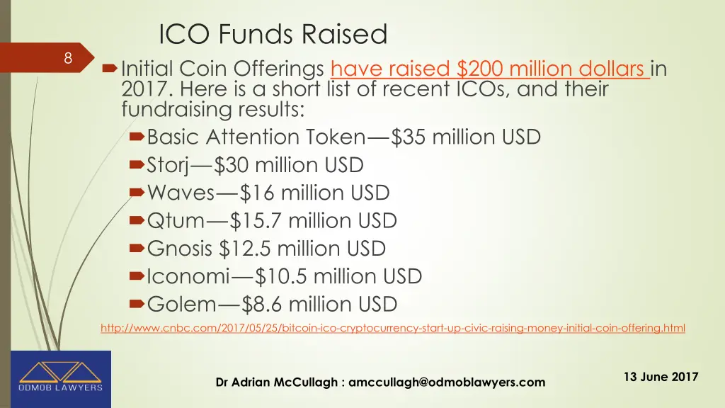 ico funds raised initial coin offerings have
