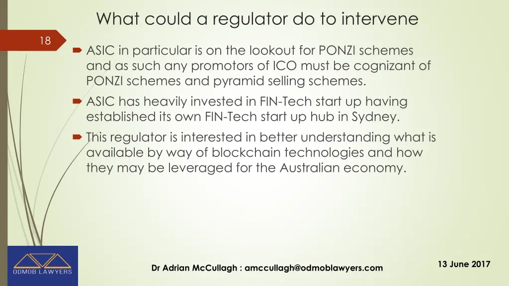 what could a regulator do to intervene 1