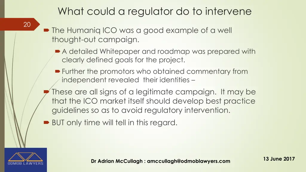 what could a regulator do to intervene 3