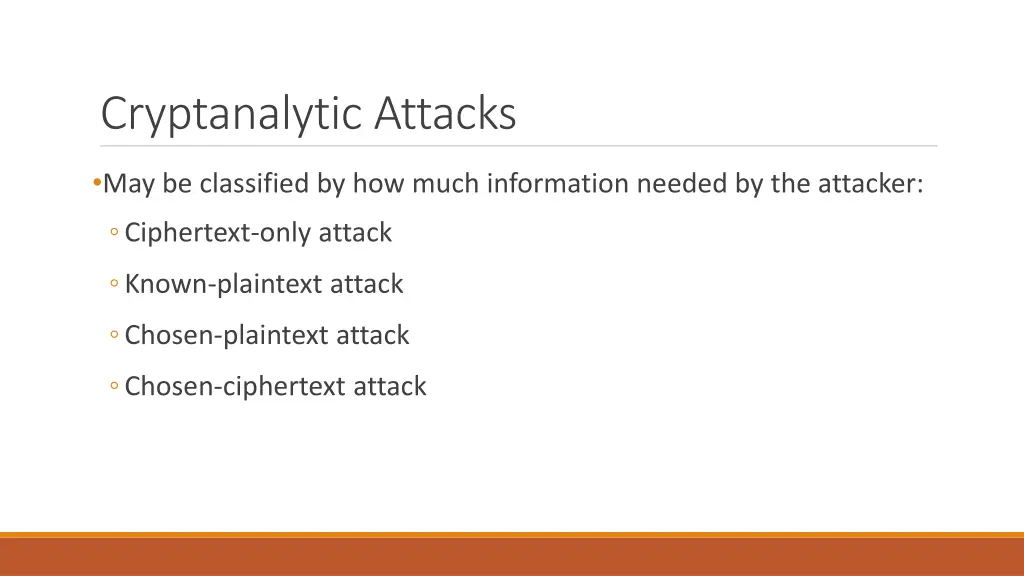 cryptanalytic attacks