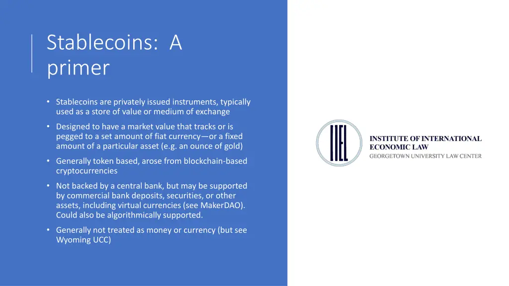 stablecoins a primer