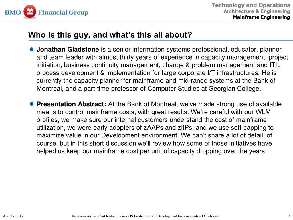 technology and operations architecture 1