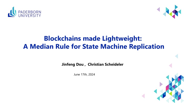 blockchains made lightweight a median rule