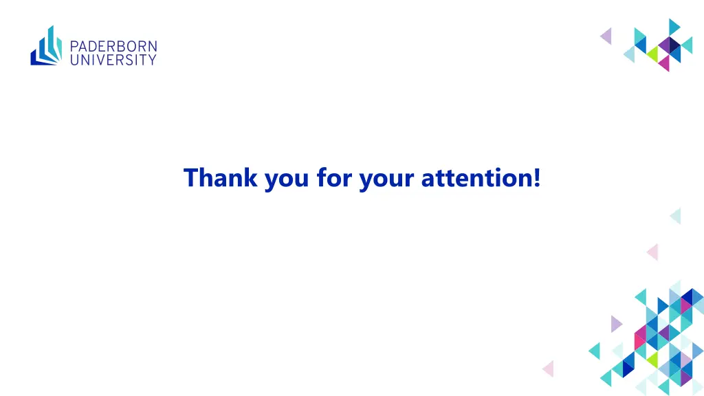 thank you for your attention